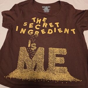 Burgundy and Gold Graphic Tee 3X